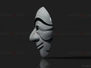 Topeng Pencurian Uang - Korea - Model cetak 3D Kawasan Ekonomi Bersama Model Cetak 3D