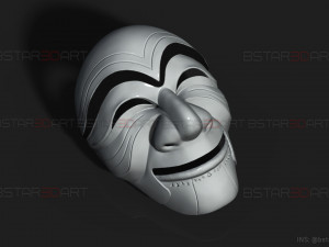 Money Heist Mask - Korea - Joint Economic Area 3D print model Modelo de impresión 3D