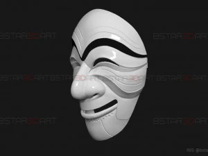 Topeng Pencurian Uang - Korea - Model cetak 3D Kawasan Ekonomi Bersama Model Cetak 3D
