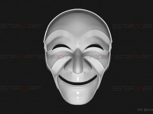 Money Heist Mask - Korea - Joint Economic Area 3D print model Modelo de impresión 3D