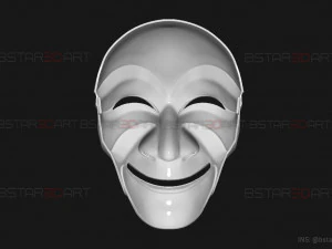 Topeng Pencurian Uang - Korea - Model cetak 3D Kawasan Ekonomi Bersama Model Cetak 3D