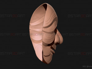 Money Heist Mask - Korea - Joint Economic Area 3D print model Modelo de impresión 3D