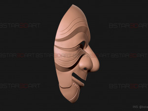 Money Heist Mask - Korea - Joint Economic Area 3D print model Modelo de impresión 3D