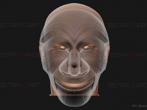 Money Heist Mask - Korea - Joint Economic Area 3D print model Modelo de impresión 3D