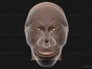 Topeng Pencurian Uang - Korea - Model cetak 3D Kawasan Ekonomi Bersama Model Cetak 3D