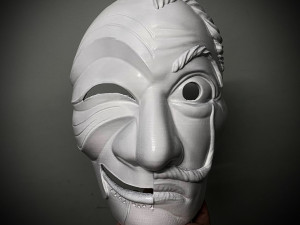 Money Heist Mask - Mixed Version Korea and Spainish 3D-Druckmodell