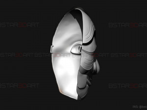 Money Heist Mask - Mixed Version Korea and Spainish 3D-Druckmodell