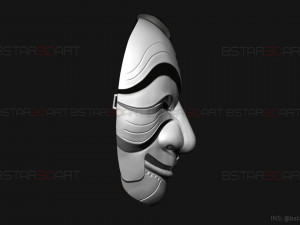 Money Heist Mask - Mixed Version Korea and Spainish 3D-Druckmodell