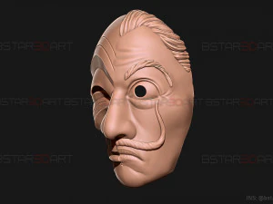 Money Heist Mask - Mixed Version Korea and Spainish 3D Print Model