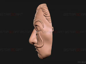 Money Heist Mask - Mixed Version Korea and Spainish 3D Print Model