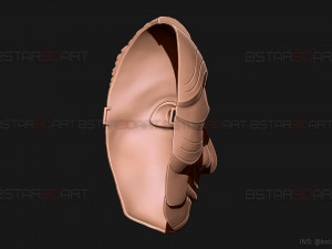 Money Heist Mask - Mixed Version Korea and Spainish 3D-Druckmodell