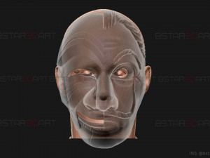 Money Heist Mask - Mixed Version Korea and Spainish 3D-Druckmodell