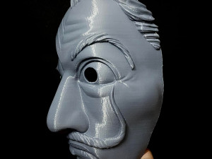 Money Heist Mask - Mixed Version Korea and Spainish 3D-Druckmodell
