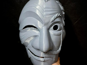 Money Heist Mask - Mixed Version Korea and Spainish 3D-Druckmodell
