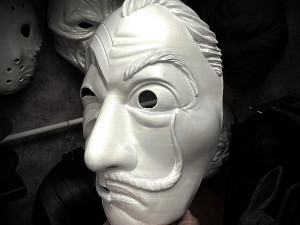 Money Heist Mask - Mixed Version Korea and Spainish 3D-Druckmodell