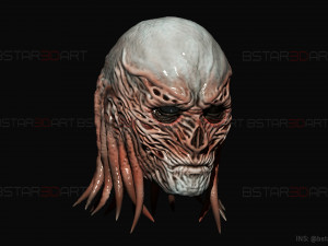 Vecna Mask - Stranger Things Cosplay Modelo de Impressão 3D