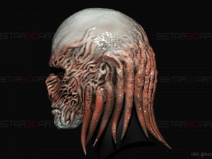 Vecna Mask - Stranger Things Cosplay Modelo de Impressão 3D