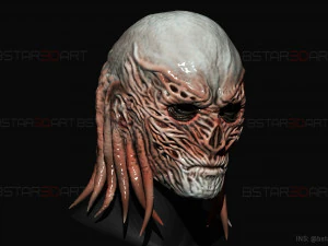 Vecna Mask - Stranger Things Cosplay 3D Print Model