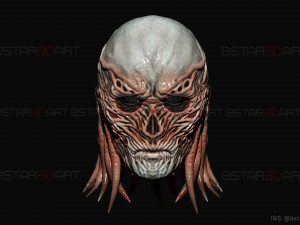 Vecna Mask - Stranger Things Cosplay Modelo de Impressão 3D