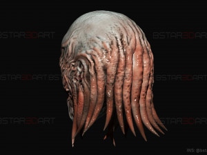 Vecna Mask - Stranger Things Cosplay Modelo de Impressão 3D
