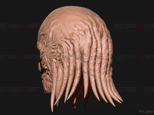 Vecna Mask - Stranger Things Cosplay Modelo de Impressão 3D