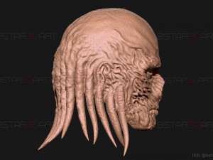 Vecna Mask - Stranger Things Cosplay Modelo de Impressão 3D