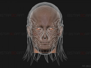 Vecna Mask - Stranger Things Cosplay Modelo de Impressão 3D