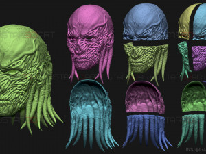 Vecna Mask - Stranger Things Cosplay Modelo de Impressão 3D