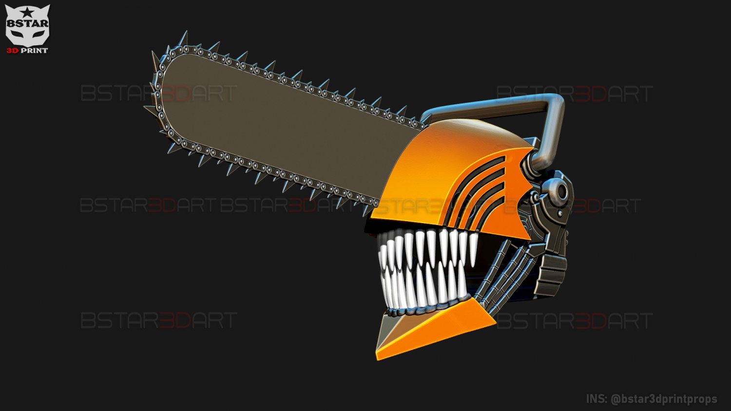 3D printed Chainsaw Man Helmet - Denji Cosplay • made with Anycubic・Cults