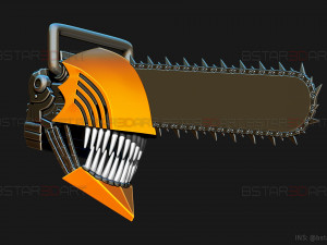 Chainsaw Man Helmet - Denji Cosplay 3D print model 3D Print Model
