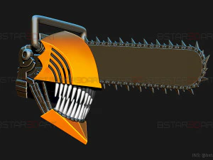 Chainsaw Man Helmet - Denji Cosplay 3D print model 3D Print Model