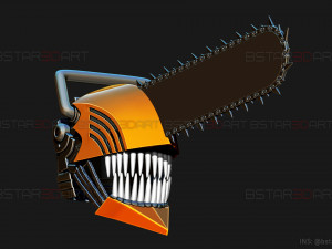 Chainsaw Man Helmet - Denji Cosplay 3D print model 3D Print Model