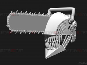 Chainsaw Man Helmet - Denji Cosplay 3D print model 3D Print Model