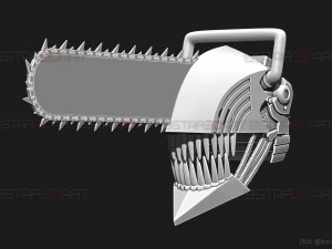 Chainsaw Man Helmet - Denji Cosplay 3D print model 3D Print Model