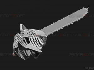Chainsaw Man Helmet - Denji Cosplay 3D print model 3D Print Model