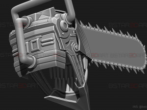 Chainsaw Man Helmet - Denji Cosplay 3D print model 3D Print Model