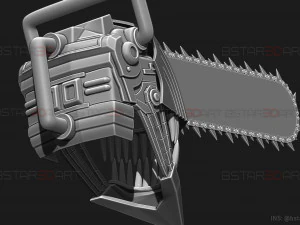 Chainsaw Man Helmet - Denji Cosplay 3D print model 3D Print Model