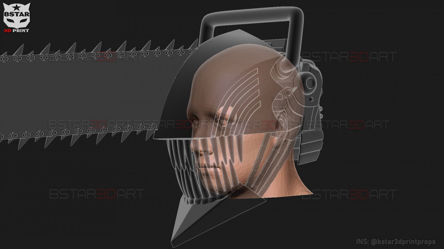 Chainsaw Man Helmet - Denji Cosplay 3D print model 3D Print Model in Toys  3DExport