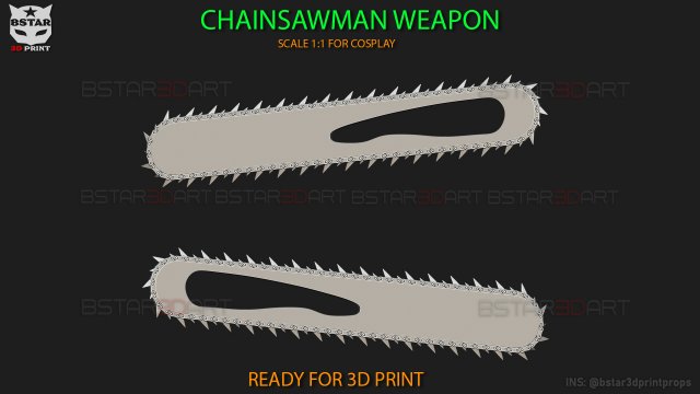 Chainsaw Man Blade Arms - Denji Cosplay Modèles 3D en vedette .c4d .max .obj .3ds .fbx .stl .blend 