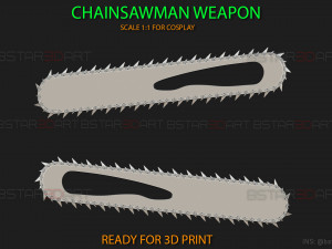 Chainsaw Man Blade Arms - Denji Cosplay 3Dプリントモデル