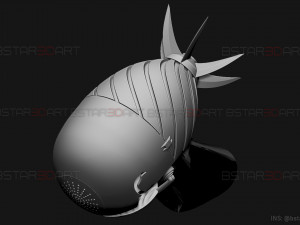 Bomb Devil Reze Helmet - Chainsawman Cosplay 3D print model 3D-printmodel