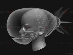 Bomb Devil Reze Helmet - Chainsawman Cosplay 3D print model 3D-printmodel