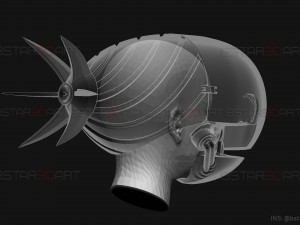 Bomb Devil Reze Helmet - Chainsawman Cosplay 3D print model 3D-printmodel
