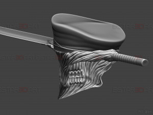 Katana Man Helmet - Chainsawman Cosplay 3D print model 3D 프린트 모델