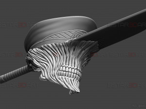 Katana Man Helmet - Chainsawman Cosplay 3D print model 3D 프린트 모델