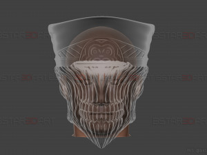 Katana Man Helmet - Chainsawman Cosplay 3D print model 3D 프린트 모델