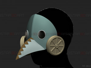 Galgali Mask - ChainsawMan Cosplay Modelo de Impressão 3D