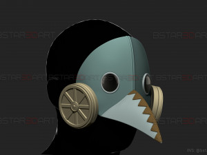 Galgali Mask - ChainsawMan Cosplay Modelo de Impressão 3D