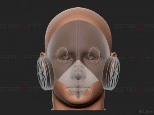 Galgali Mask - ChainsawMan Cosplay Modelo de Impressão 3D
