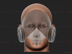 Galgali Mask - ChainsawMan Cosplay 3D Print Model